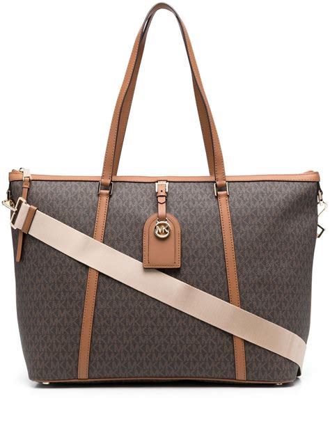 michael kors fabric totebag|michael kors large tote bag.